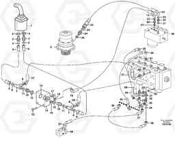19914 Servo hydraulics, Slewing EC160 SER NO 1001-, Volvo Construction Equipment
