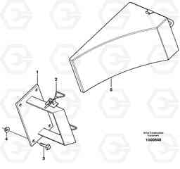 36070 Stop block for wheel A30C, Volvo Construction Equipment