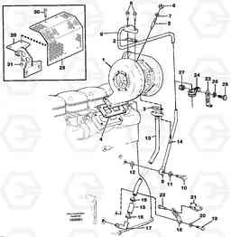 67345 Turbocharger with fitting parts A30C, Volvo Construction Equipment