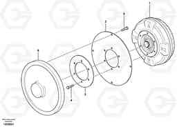 46387 Torque converter with fitting parts BL71PLUS S/N 10495 -, Volvo Construction Equipment