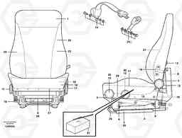 33569 Operator's seat A30C, Volvo Construction Equipment