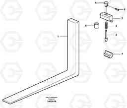 4398 Fork tines ATTACHMENTS ATTACHMENTS WHEEL LOADERS GEN. D - E, Volvo Construction Equipment