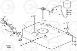 78107 Fuel tank with fitting parts L220E SER NO 2001 - 3999, Volvo Construction Equipment