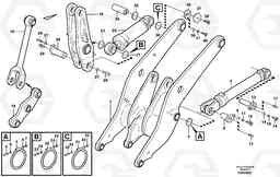91864 Lifting- and tilt cylinder with assembly parts L120F, Volvo Construction Equipment