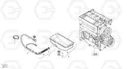 8457 Motor oil preheating L35B TYPE 186, 187, 188, 189 SER NO - 2999, Volvo Construction Equipment