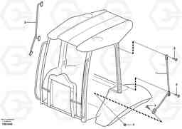 16582 Step handle canopy BL61PLUS, Volvo Construction Equipment