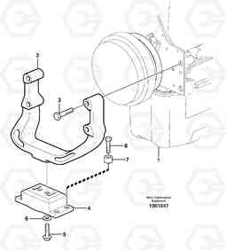 34012 Engine mounting L90F, Volvo Construction Equipment