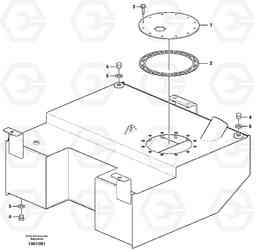 10760 Fuel tank L120E S/N 16001 - 19668 SWE, 64001- USA, 70701-BRA, Volvo Construction Equipment