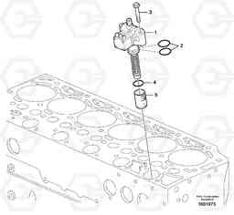 64271 Fuel injection pump with fitting parts EC160B PRIME S/N 12001-, Volvo Construction Equipment