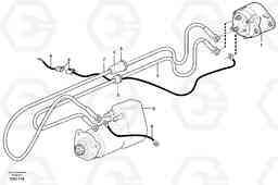 16082 Cable harness, alternator L120E S/N 16001 - 19668 SWE, 64001- USA, 70701-BRA, Volvo Construction Equipment