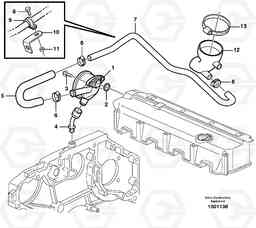 87764 Crankcase ventilation EC140B PRIME S/N 15001-, Volvo Construction Equipment
