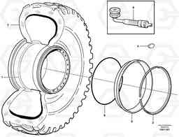 45172 Wheel L110E S/N 1002 - 2165 SWE, 60001- USA,70201-70257BRA, Volvo Construction Equipment