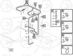 82543 Cable harness, radiator L120E S/N 16001 - 19668 SWE, 64001- USA, 70701-BRA, Volvo Construction Equipment