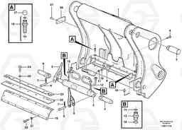 19781 Hydraulic attachment bracket L110E S/N 1002 - 2165 SWE, 60001- USA,70201-70257BRA, Volvo Construction Equipment