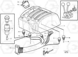 61990 Cable harnesses, servo valve. L330D, Volvo Construction Equipment