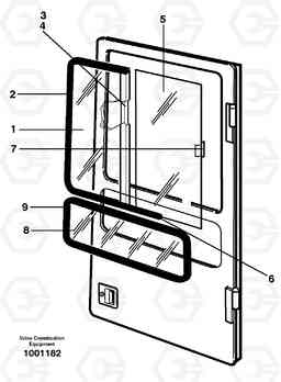 33391 Sliding window EC150 ?KERMAN ?KERMAN EC150 SER NO - 129, Volvo Construction Equipment