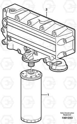 35679 Oil filter G700B MODELS S/N 35000 -, Volvo Construction Equipment