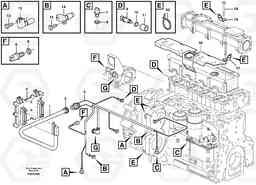 20563 Cable harness, engine EC140B, Volvo Construction Equipment