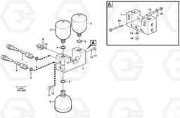 91615 Valve and accumulators L120E S/N 16001 - 19668 SWE, 64001- USA, 70701-BRA, Volvo Construction Equipment