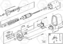 43763 Starter motor L110E S/N 1002 - 2165 SWE, 60001- USA,70201-70257BRA, Volvo Construction Equipment