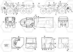61925 Sign plates and decals A25D S/N -12999, - 61118 USA, Volvo Construction Equipment