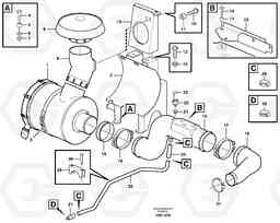 85132 Air filter with fitting parts A25D S/N -12999, - 61118 USA, Volvo Construction Equipment