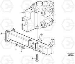 39657 Control valve with fitting parts. L180E HIGH-LIFT S/N 5004 - 7398, Volvo Construction Equipment