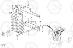 56863 Control valve with fitting parts. L180E HIGH-LIFT S/N 5004 - 7398, Volvo Construction Equipment