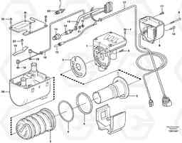 76153 Heater, diesel EW140 SER NO 1001-1487, Volvo Construction Equipment