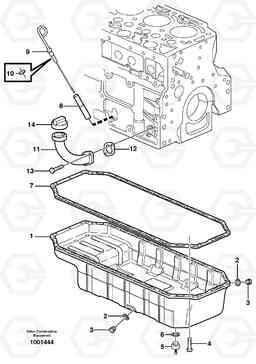 44395 Oil sump G700B MODELS S/N 35000 -, Volvo Construction Equipment