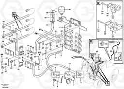 51664 Working hydraulics, tilt arm L180E HIGH-LIFT S/N 5004 - 7398, Volvo Construction Equipment