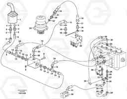 19918 Servo hydraulics, Slewing EW140 SER NO 1001-1487, Volvo Construction Equipment