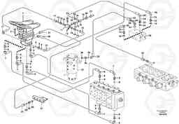 34967 Hydraulic system, transport in uppercarrige, servo system EC160 SER NO 1001-, Volvo Construction Equipment