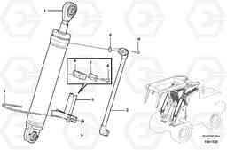 75939 Hydraulic cylinder with fitting parts L180E HIGH-LIFT S/N 5004 - 7398, Volvo Construction Equipment