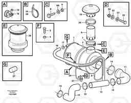 85733 Air filter with fitting parts L70D, Volvo Construction Equipment