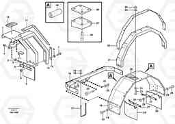 32550 Fenders, front and rear. L70D, Volvo Construction Equipment