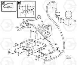 10634 Servo system, diff. lock L180E HIGH-LIFT S/N 5004 - 7398, Volvo Construction Equipment