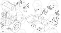 56451 Lighting, rear L25B TYPE 175, S/N 0500 - TYPE 176, S/N 0001 -, Volvo Construction Equipment