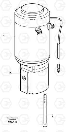 61859 Pump unit. L150E S/N 6005 - 7549 S/N 63001 - 63085, Volvo Construction Equipment