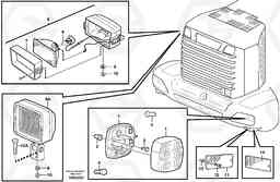 20893 Lighting, rear L220E SER NO 2001 - 3999, Volvo Construction Equipment