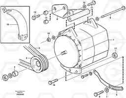 24204 Alternator with fitting parts, 100amp L90D, Volvo Construction Equipment