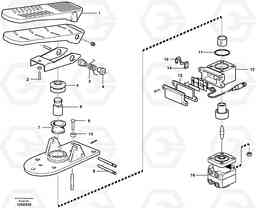 54377 Footbrake valve A30D S/N -11999, - 60093 USA S/N-72999 BRAZIL, Volvo Construction Equipment