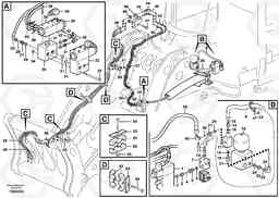 94744 Hydraulic system, attachment bracket. L220E SER NO 2001 - 3999, Volvo Construction Equipment