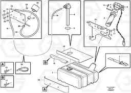 65016 Fuel tank with fitting parts L50D, Volvo Construction Equipment