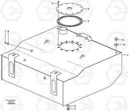 28333 Fuel tank L180E S/N 8002 - 9407, Volvo Construction Equipment