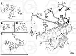 62214 Fuel lines, injectors L330E, Volvo Construction Equipment