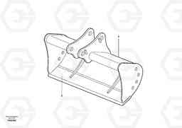 46946 Bucket, straight lip without teeth BL61 S/N 11459 -, Volvo Construction Equipment