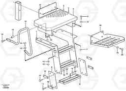 14294 Foot step L90E, Volvo Construction Equipment