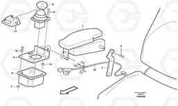 46363 Armrest L180E HIGH-LIFT S/N 5004 - 7398, Volvo Construction Equipment