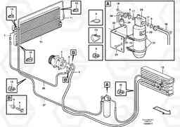 57713 Assembly hoses: Evaparator, receiver drier, condenser. L330E, Volvo Construction Equipment